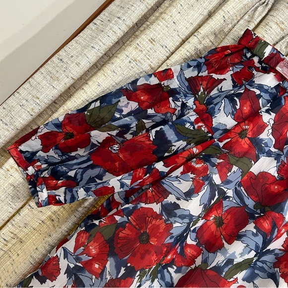 A Pea In The Pod Maternity Off The Shoulder Floral Blouse - Picture 2 of 8